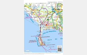 Parcours du 18 janvier: Plouharnel, Côte sauvage, le Conguel, St Pierre, Plouharnel, Ste Barbe, Erdeven, Keravehon, Kerclément, Maison rouge, Pont Lenic, le Moustoir, Pont Fol, Ploemel