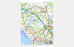 Parcours du 29 mars Plouharnel - Belz - Kervignac - Banderion - PLuvigner - St  Anne - Pluneret - Auray - Crac'h - La Trinté - Carnac