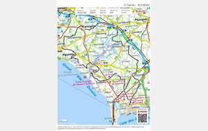 Circuit du 12 avril: Kergroix, Ploemel, Kerbrezel,  Mendon,  Langombrach, Landévant, St Symphorien, Pont Couriau, Locmaria, Kervignac, St Efflam, Riantec, Kervran, Magouero, Pont Lorois, Etel, Erdeven, St Laurent, Le Hahon