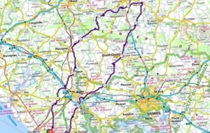 circuit du 26 juillet 103 kmLe Purgatoire, Ploemel, Kestran, Brech, Pluvigner, Chanticoq, St Quidy, Plumelin,Viaouit, Quistinic, Bignan, Colpo, Grandchamp, Mériadec, Plunerte, Crach, La Trinité