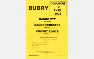 RANDO CYCLO-VTT-MARCHE BUBRY
